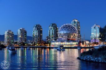 Science World zur blauen Stunde Science World zur blauen Stunde