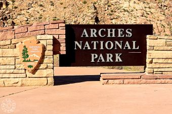 Einfahrt, Arches National Park