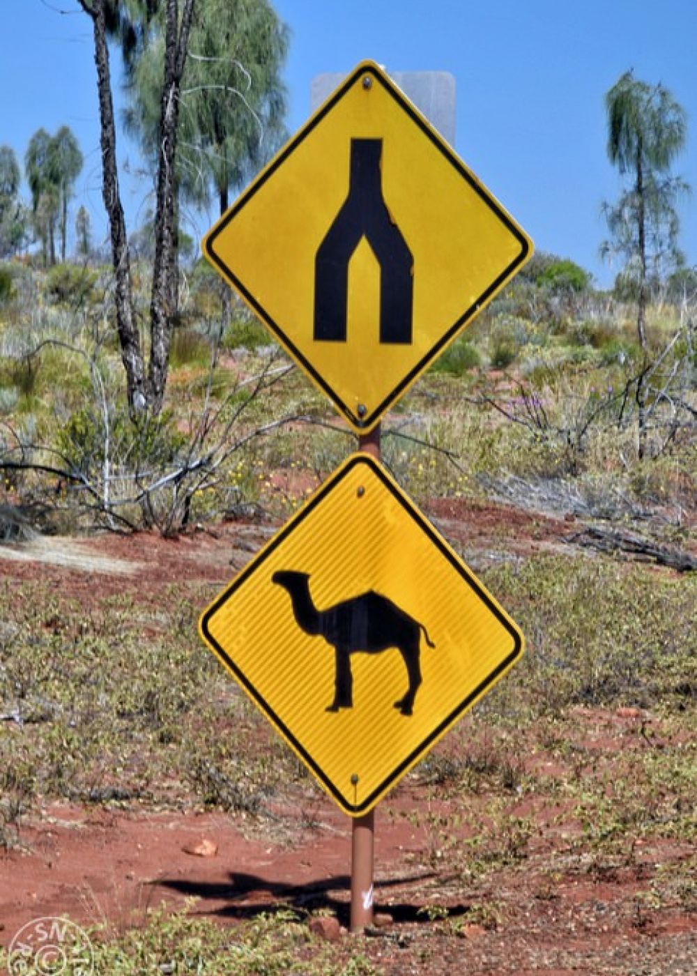 Verkehrschild am Uluru