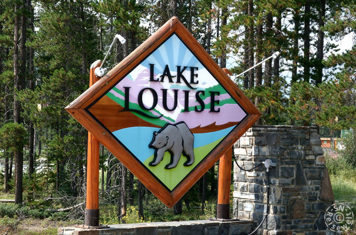 Lake Louise, Einfahrt